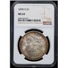 Image 2 : NGC 1898-o Morgan Dollar $1 Graded ms63 By NGC