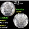Image 1 : 1880-p Morgan Dollar $1 Grades Select+ Unc