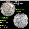Image 1 : 1891-p Morgan Dollar $1 Grades Select+ Unc