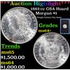 Image 1 : *Auction Highlight* 1882-cc Morgan Dollar GSA Hoard $1 Grades Choice+ Unc