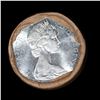 Image 2 : Full Roll of Silver 1965 Canadian Dollar with Queen Elizabeth II, 20 Coins in total.