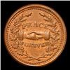 Image 3 : 1863 Peace Forever Civil War Token Fr-118/418a 1c Grades Choice Unc RB