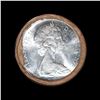 Image 2 : Full Roll of Silver 1966 Canadian Dollar with Queen Elizabeth II, 20 Coins in total.