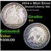 Image 1 : 1854-o Seated Half Dollar Mint Error 50c Grades f+