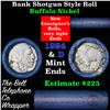 Image 1 : Buffalo Nickel Shotgun Roll in Old Bank Style 'Bell Telephone'  Wrapper 1924 & d Mint Ends
