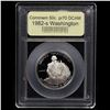 Image 2 : Proof 1982-s Washington Modern Commem Half Dollar 50c Graded GEM++ Proof Deep Cameo By USCG