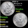 Image 1 : 1891-o Morgan Dollar $1 Grades Select Unc