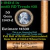 Image 1 : Shotgun Lincoln 1c roll, 1943-d 50 pcs Brandt Wrapper