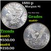 Image 1 : 1881-p Morgan Dollar $1 Grades Choice+ Unc