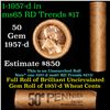 Image 1 : Shotgun Lincoln 1c roll, 1957-d 50 pcs Brandt Wrapper