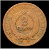 Image 3 : 1864 Large Motto Two Cent Piece 2c Grades f, fine