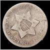 Image 2 : 1862 Three Cent Silver 3cs Grades g+