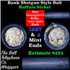 Image 1 : Buffalo Nickel Shotgun Roll in Old Bank Style 'Bell Telephone'  Wrapper 1927 &s Mint Ends