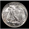 Image 3 : 1946-p Walking Liberty Half Dollar 50c Grades Choice+ Unc
