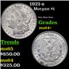 Image 1 : 1921-s Morgan Dollar $1 Grades Choice+ Unc