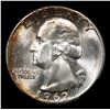 Image 2 : 1962-p Washington Quarter 25c Grades GEM+ Unc