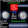 Image 1 : Buffalo Nickel Shotgun Roll in Old Bank Style 'Bell Telephone'  Wrapper 1920 & s Mint Ends
