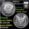 Image 1 : 1904-o Morgan Dollar $1 Graded ms64+ dmpl By SEGS