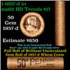 Image 1 : Shotgun Lincoln 1c roll, 1957-d 50 pcs Brandt Wrapper