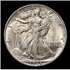 Image 2 : 1942-p Walking Liberty Half Dollar 50c Grades Select Unc