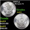 Image 1 : 1885-p Morgan Dollar $1 Grades Choice Unc