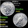 Image 1 : 1926-s Peace Dollar $1 Grades Select Unc