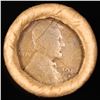 Image 2 : Mixed small cents 1c orig shotgun roll, 1916-d Wheat Cent, 1896 Indian Cent other end, Brinks Wrappe