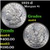 Image 1 : 1921-d Morgan Dollar $1 Grades Choice Unc