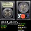 Image 1 : 1986-d LiberTy Modern Commem Half Dollar 50c Graded ms70, Perfection By USCG