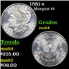 Image 1 : 1881-s Morgan Dollar $1 Grades Choice Unc