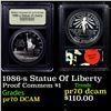 Image 1 : Proof 1986-s Statue Of Liberty Modern Commem Dollar $1 Graded GEM++ Proof Deep Cameo By USCG