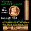 Image 1 : Shotgun Lincoln 1c roll, 1957-d 50 pcs Brandt Wrapper