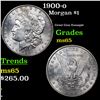 Image 1 : 1900-o Morgan Dollar $1 Grades GEM Unc