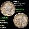 Image 1 : 1928-s Mercury Dime 10c Grades Select AU