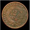 Image 3 : 1864 Large Motto Two Cent Piece 2c Grades xf+