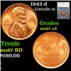 Image 1 : 1942-d Lincoln Cent 1c Graded ms67 rd By SEGS