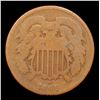 Image 2 : 1864 Large Motto Two Cent Piece 2c Grades vg+