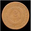 Image 3 : 1864 Large Motto Two Cent Piece 2c Grades vg+
