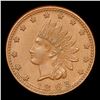 Image 2 : 1863 Crossed Cannons Civil War Token Fr-82/352Aa 1c Grades Choice Unc BN