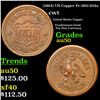 Image 1 : (1863) US Copper Civil War Token Fr-202/434a 1c Grades AU, Almost Unc