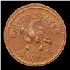 Image 3 : 1863 US Copper Civil War Token Fr-37/434a 1c Grades Choice Unc BN