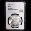 Image 2 : NGC 1885-o Morgan Dollar $1 Graded ms64 By NGC