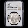 Image 2 : NGC 1904-o Morgan Dollar $1 Graded ms63 By NGC