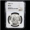 Image 2 : NGC 1888-o Morgan Dollar $1 Graded ms63 By NGC