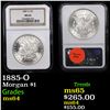 Image 1 : NGC 1885-O Morgan Dollar $1 Graded ms64 By NGC
