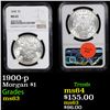 Image 1 : NGC 1900-p Morgan Dollar $1 Graded ms63 By NGC