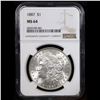 Image 2 : NGC 1887-p Morgan Dollar $1 Graded ms64 By NGC