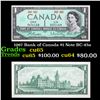 Image 1 : 1967 Bank of Canada $1 Note BC-45a Grades Gem CU