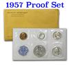 Image 1 : 1957 United States Mint Proof Set In Original Evelope