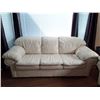 Image 2 : Cream Leather Couch + Matching Chair